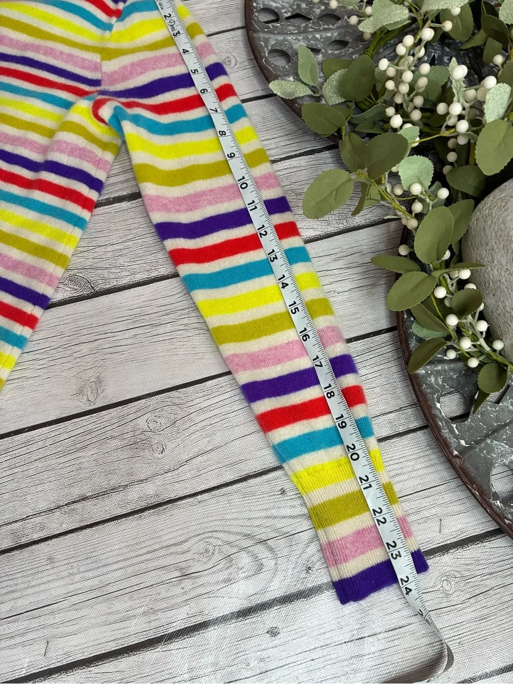 J. Crew Rainbow Stripe Cashmere Sweater